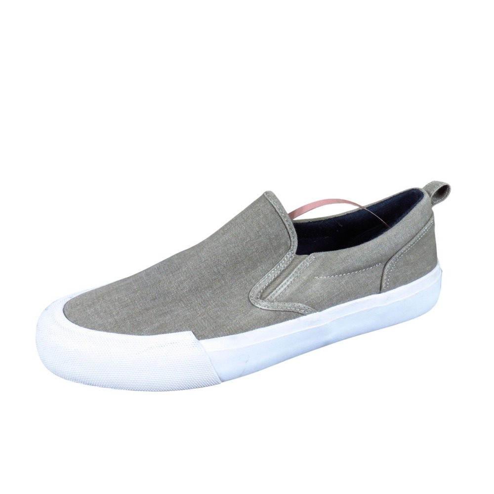 Dockers Ron Mens Slip On Sneakers Size 7.5 Casual Everyday Olive Green Canvas